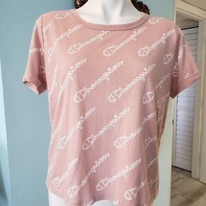 Champion Logo Crop T Shirt